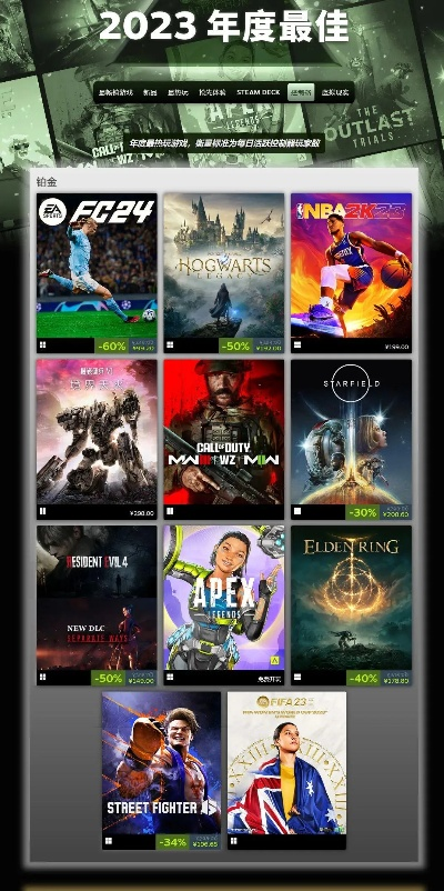 《自然游戏盘点：2023年度十大热门排行》