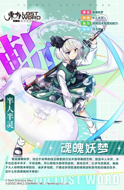 《魂魄妖梦角色深度解析：东方归言录攻略全解析》