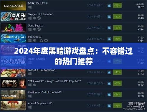 2024年度黑暗游戏盘点:不容错过的热门推荐 2024年度黑暗游戏盘点:不容错过的热门推荐