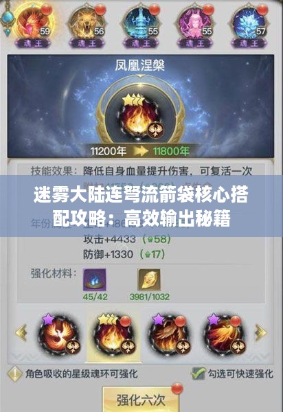 迷雾大陆连弩流箭袋核心搭配攻略：高效输出秘籍