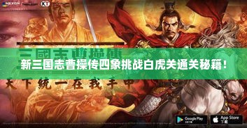 新三国志曹操传四象挑战白虎关通关秘籍！