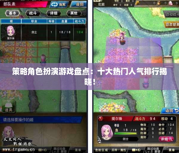 策略角色扮演游戏盘点:十大热门人气排行揭晓! 策略角色扮演游戏盘点:十大热门人气排行揭晓!