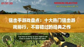 狙击手游戏盘点：十大热门狙击游戏排行，不容错过的经典之作