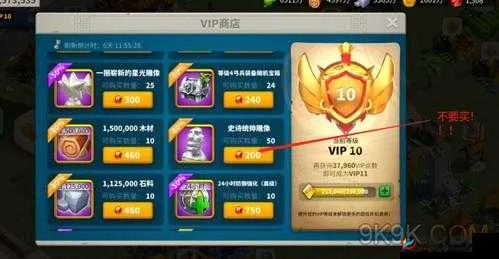 万国觉醒VIP购买技巧揭秘：最划算攻略大公开