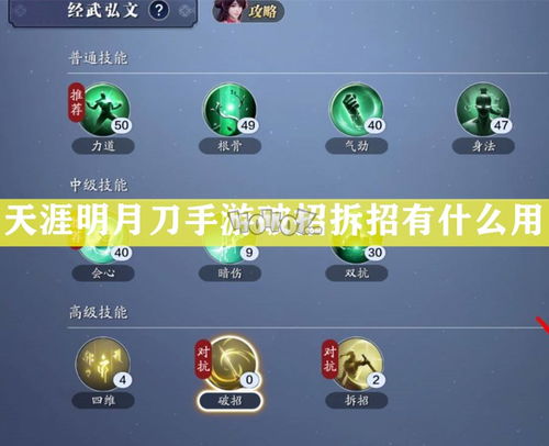 《天涯明月刀》手游破招拆招解析：高效技巧与培养攻略揭秘