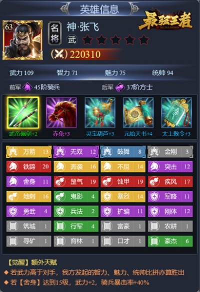 三国终极觉醒张士平英雄解析：技能属性深度揭秘，觉醒潜能大揭秘