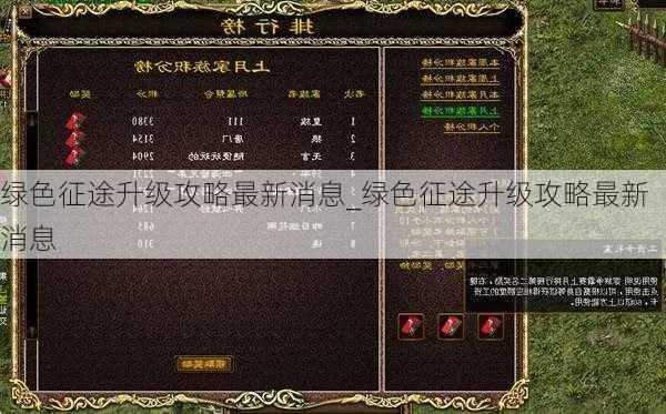 绿色征途升级攻略：揭秘高效人物快速提升技巧