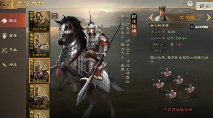 策魂三国攻略：折冲彪骑兵种详解与技能图鉴必看