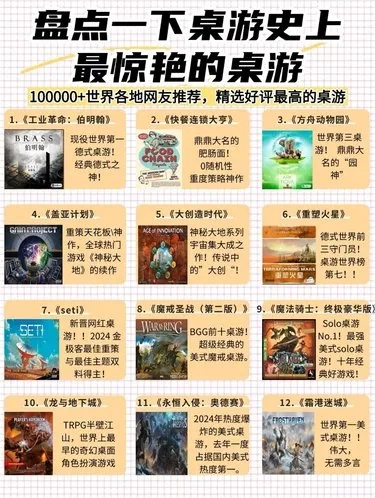 十大精选耐玩桌游盘点：揭秘最受欢迎的桌上游戏推荐