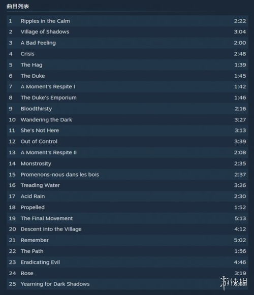 2024年热门好评原声带游戏盘点：十大人气音轨推荐