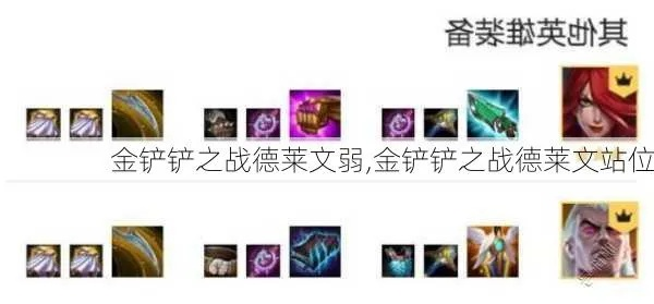 金铲铲德莱文攻略:装备站位技巧深度解析**实战版** 金铲铲德莱文攻略:装备站位技巧深度解析**实战版**