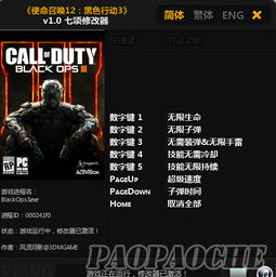 使命召唤22黑7风灵月影修改器，解锁全新游戏体验