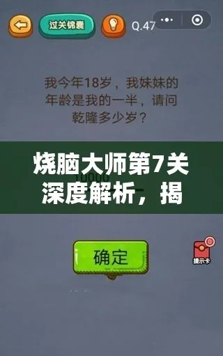 烧脑大师通关秘籍:高效攻略解析大全分享 烧脑大师通关秘籍:高效攻略解析大全分享